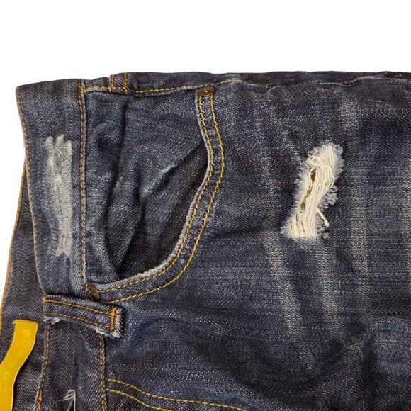 Refuge Jeans Womens Size 5 Style 2B-3623BBlue Distressed 5 Pocket Cotton Spandex - Picture 8 of 16